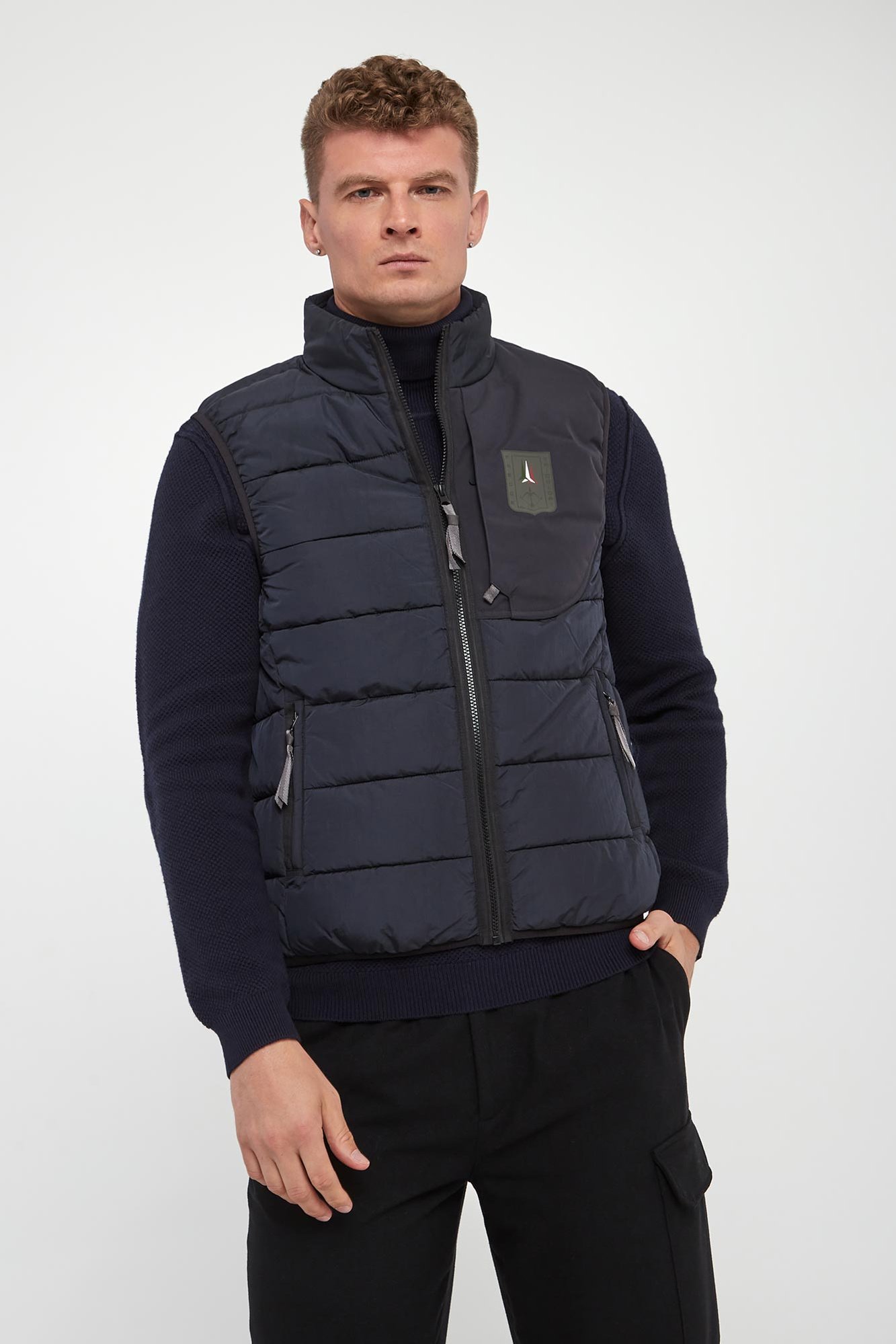 Kamizelka męska pikowana AERONAUTICA MILITARE