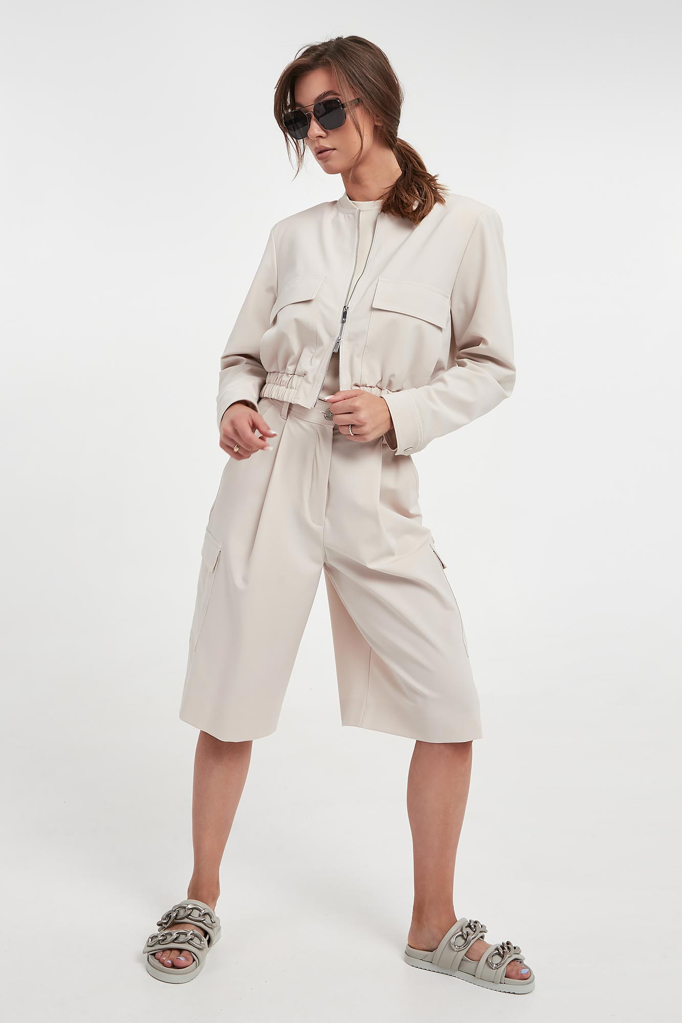 Bermudy damskie Gomma MARELLA MONOCHROME