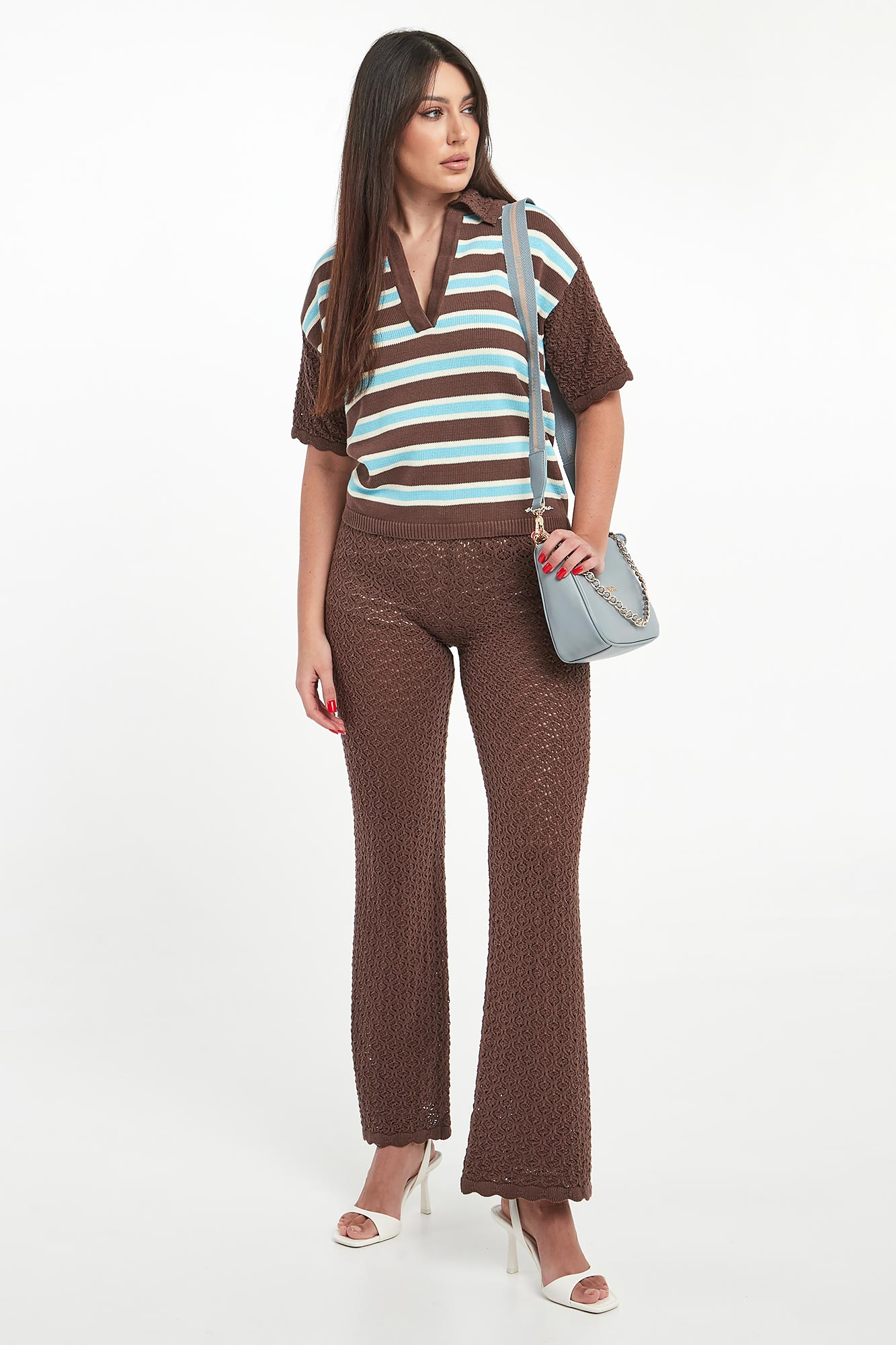 Spodnie damskie ażurowe ERMANNO FIRENZE