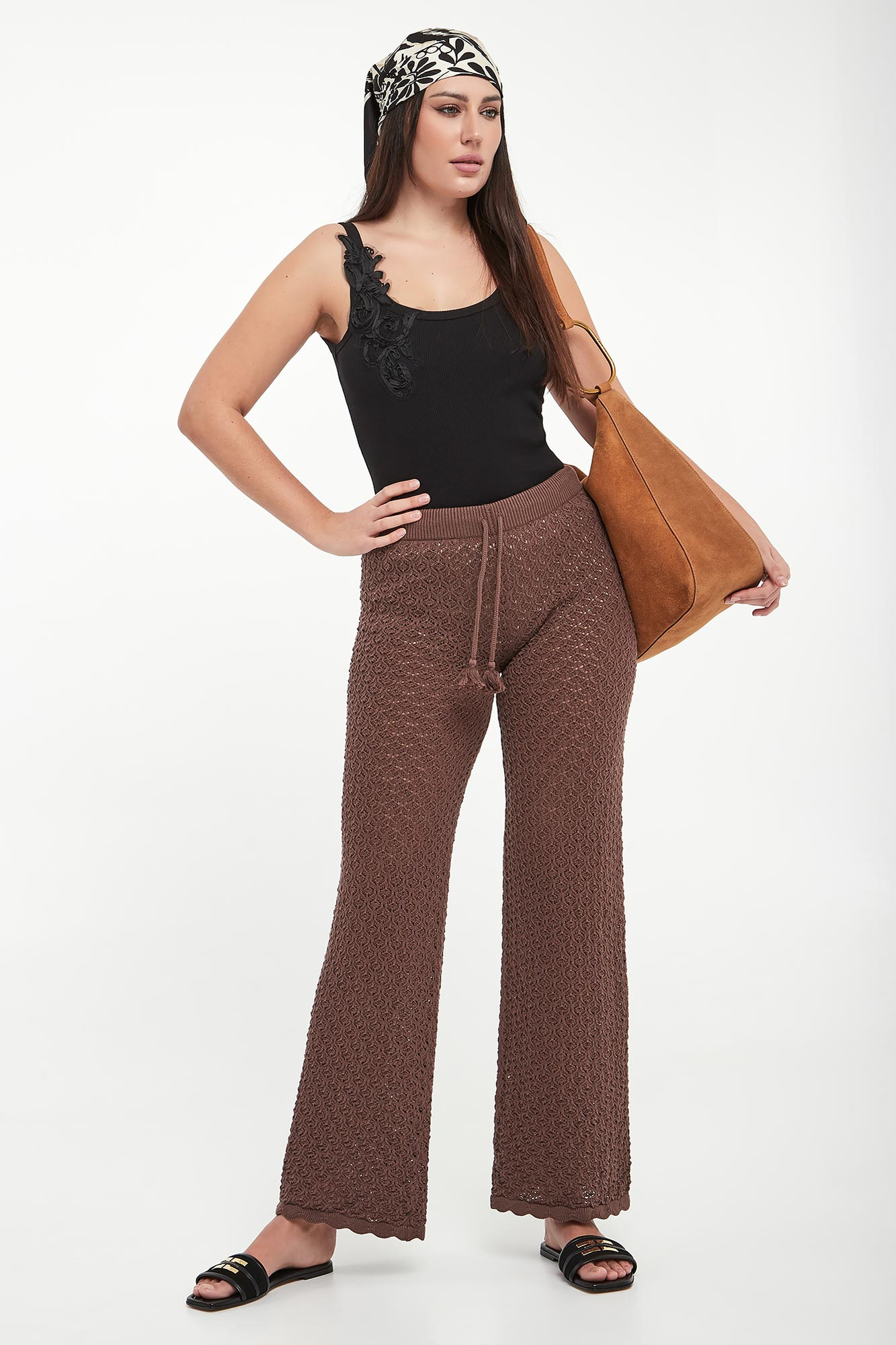 Spodnie damskie ażurowe ERMANNO FIRENZE