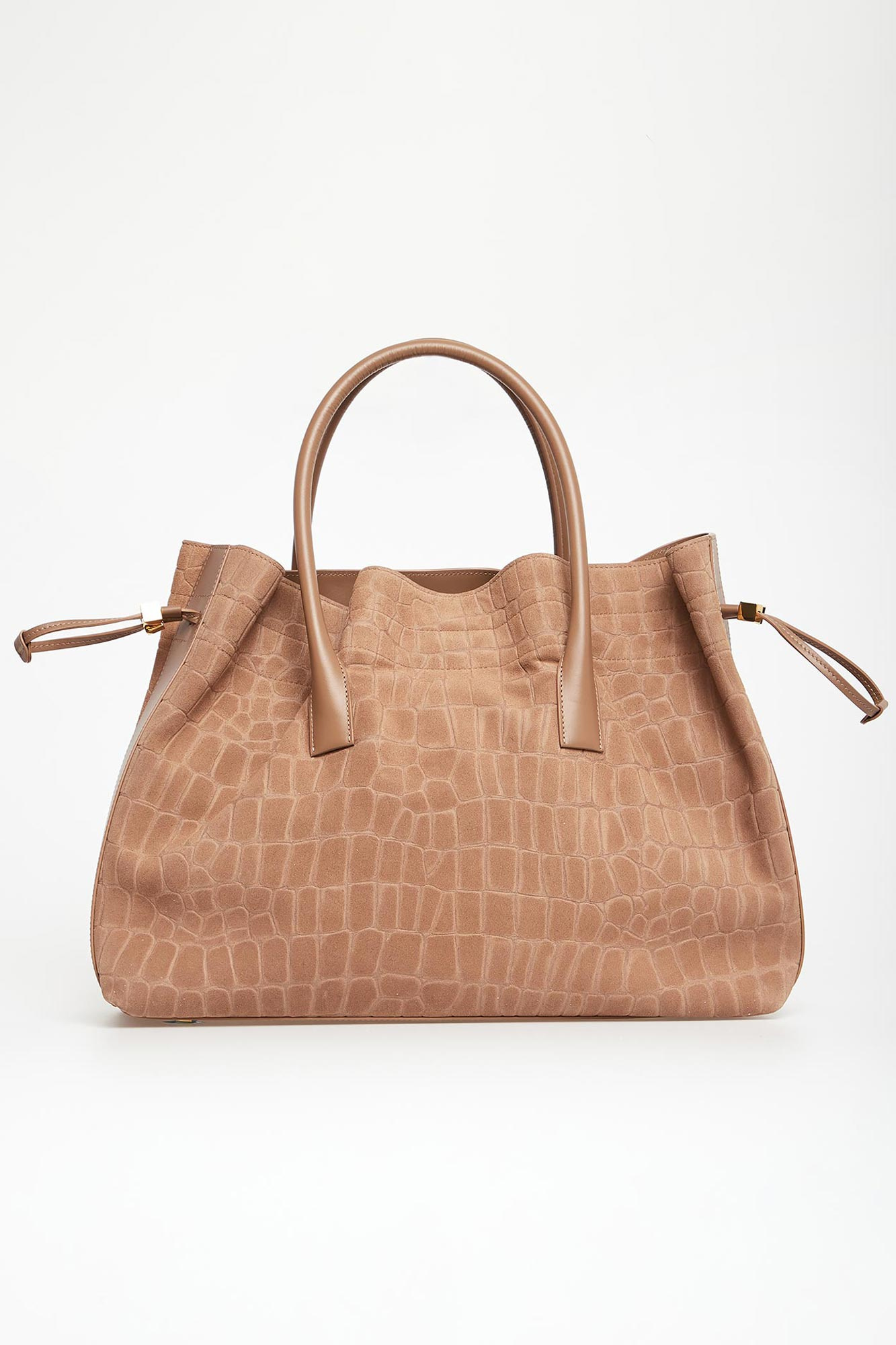 Torebka zamszowa shopper ELISABETTA FRANCHI