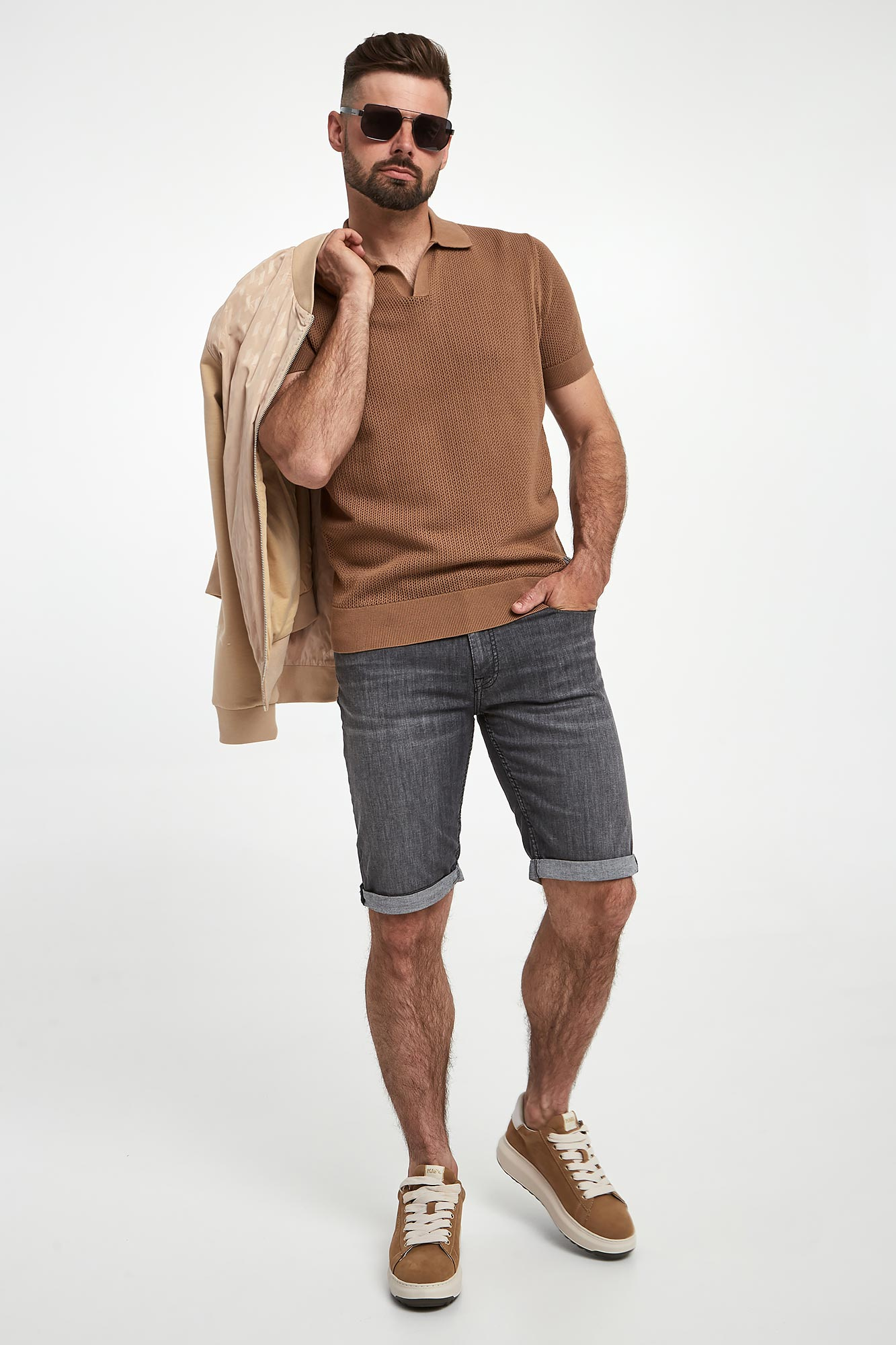 Szorty jeansowe męskie KARL LAGERFELD