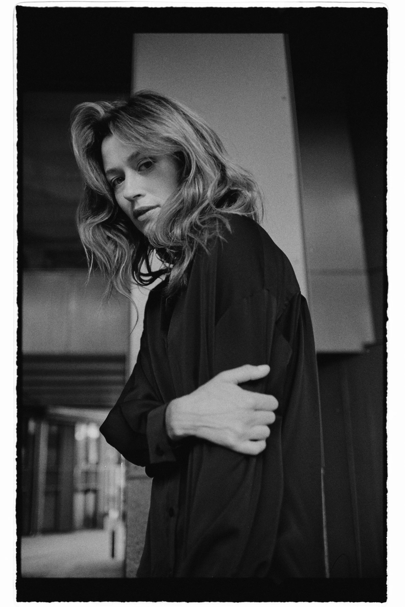 Gładka koszula czarna