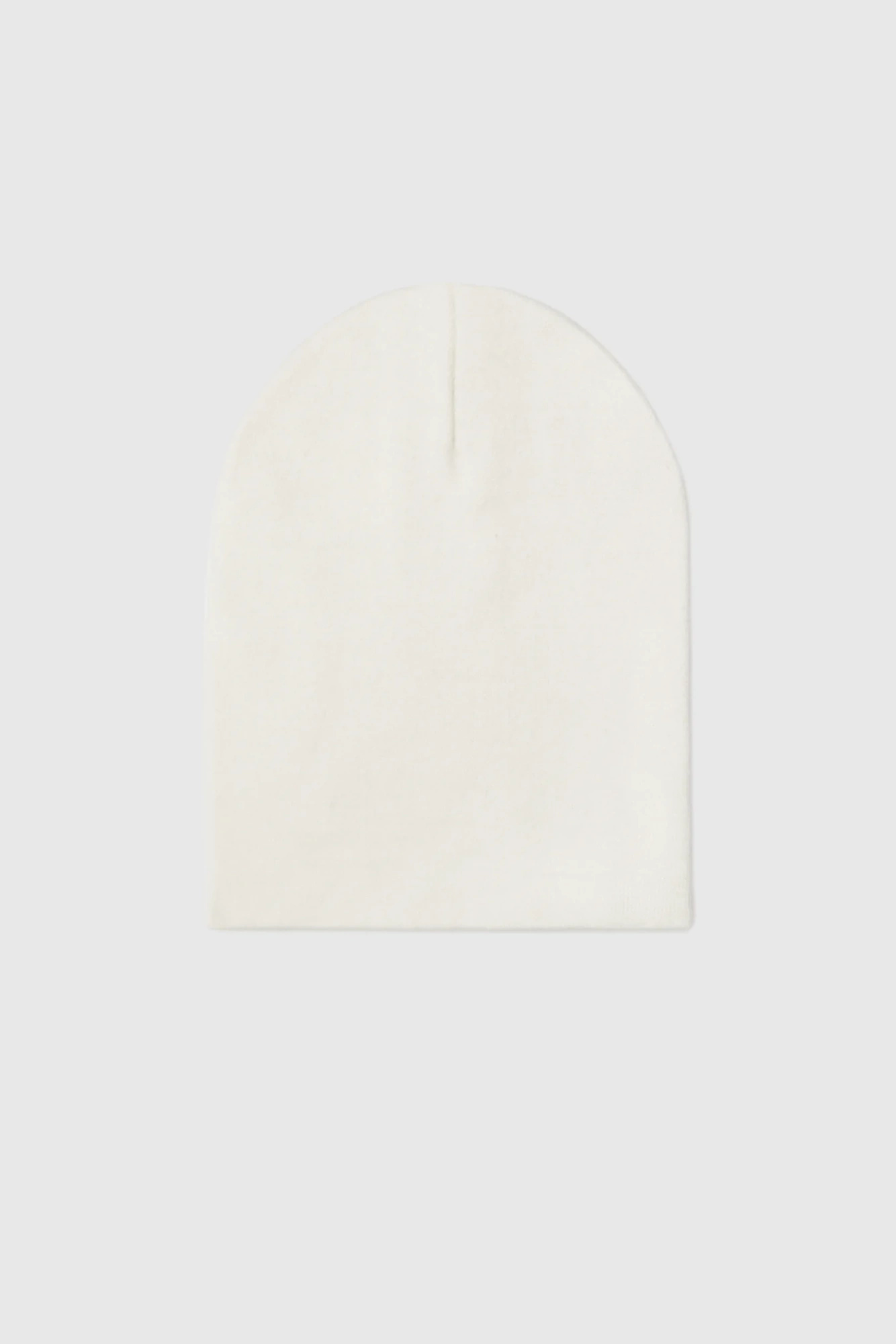 Gładka czapka ecru