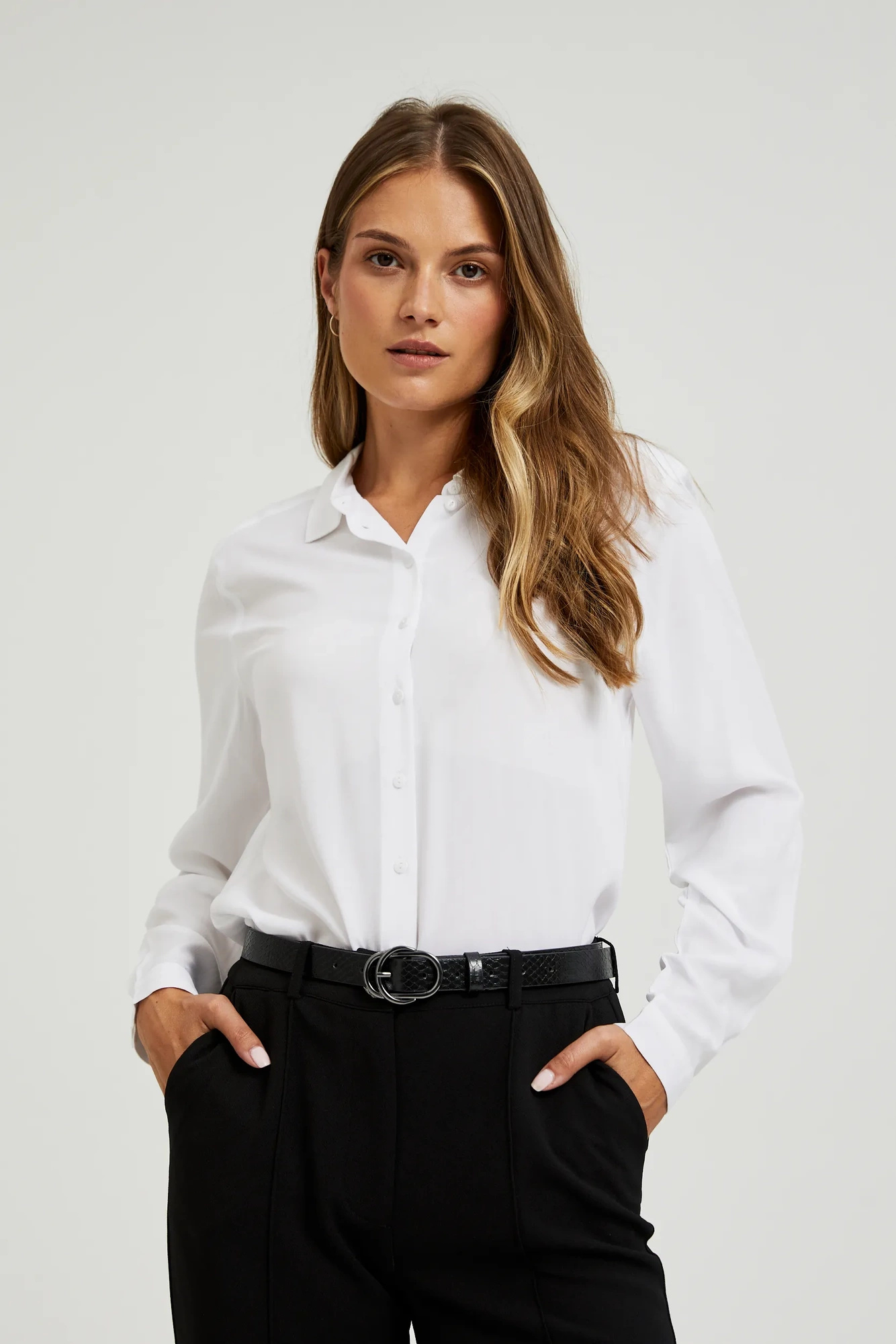 Pasek w zwierzęcy wzór czarny