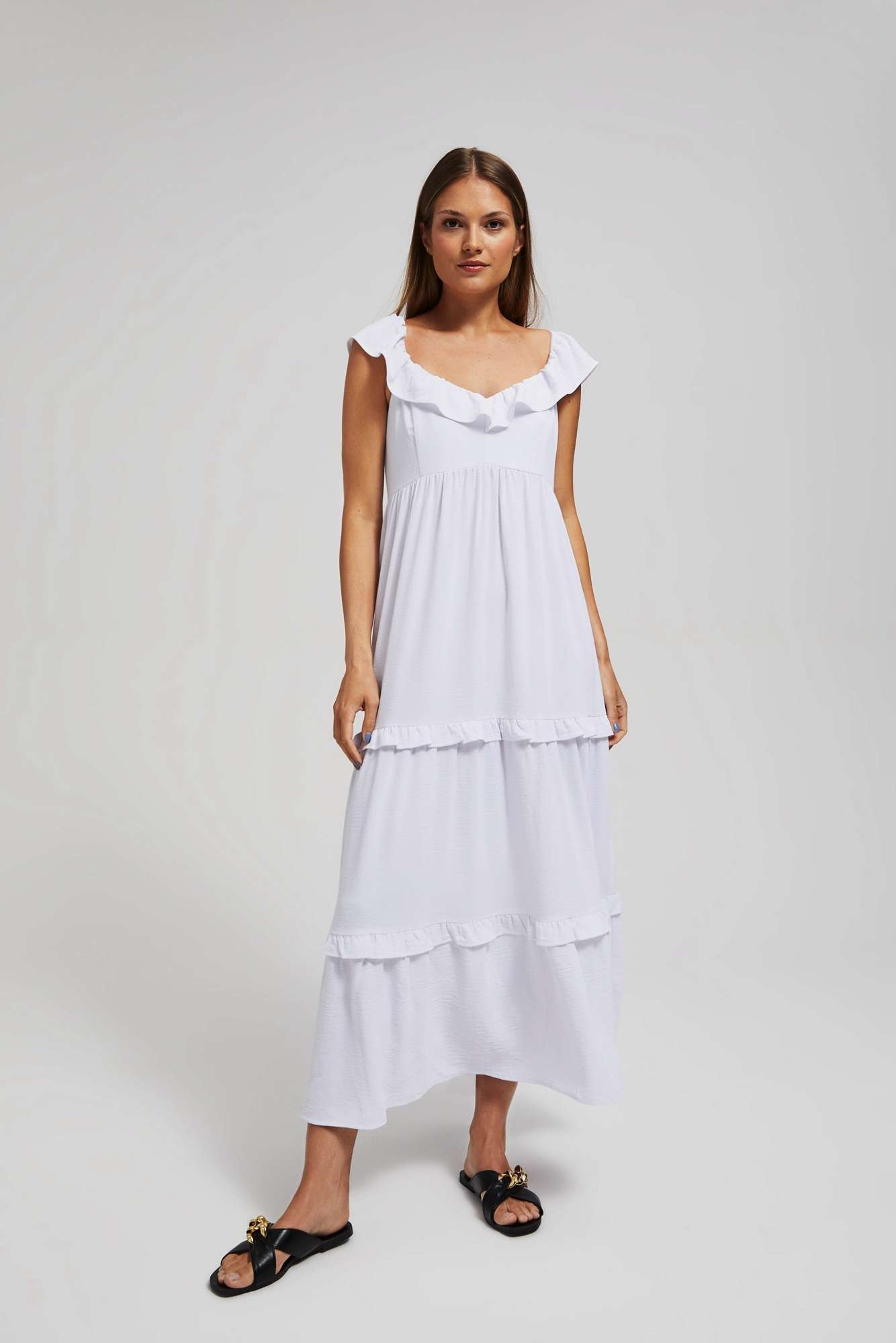 Sukienka maxi biała