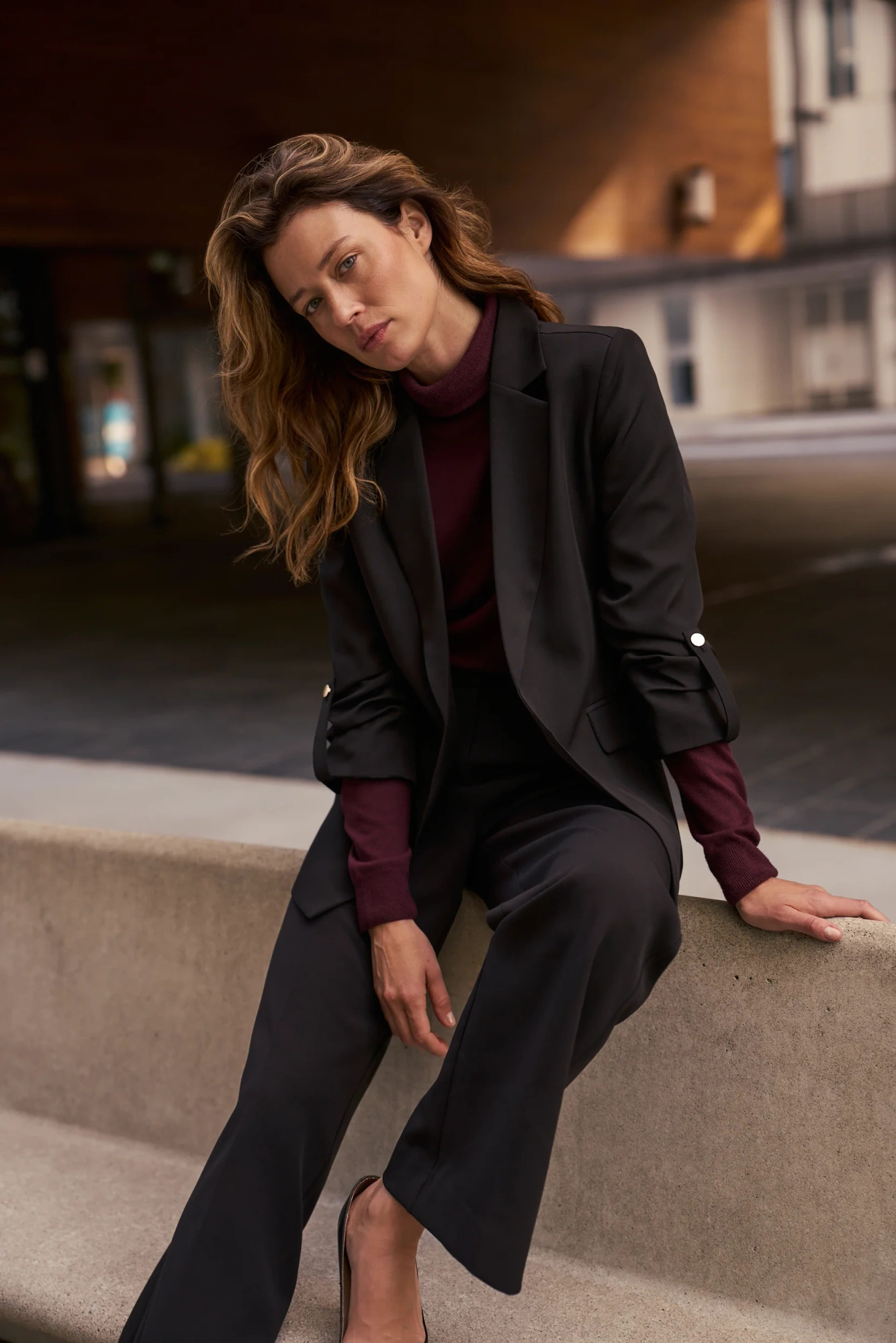 Marynarka z rękawami 3/4 czarna