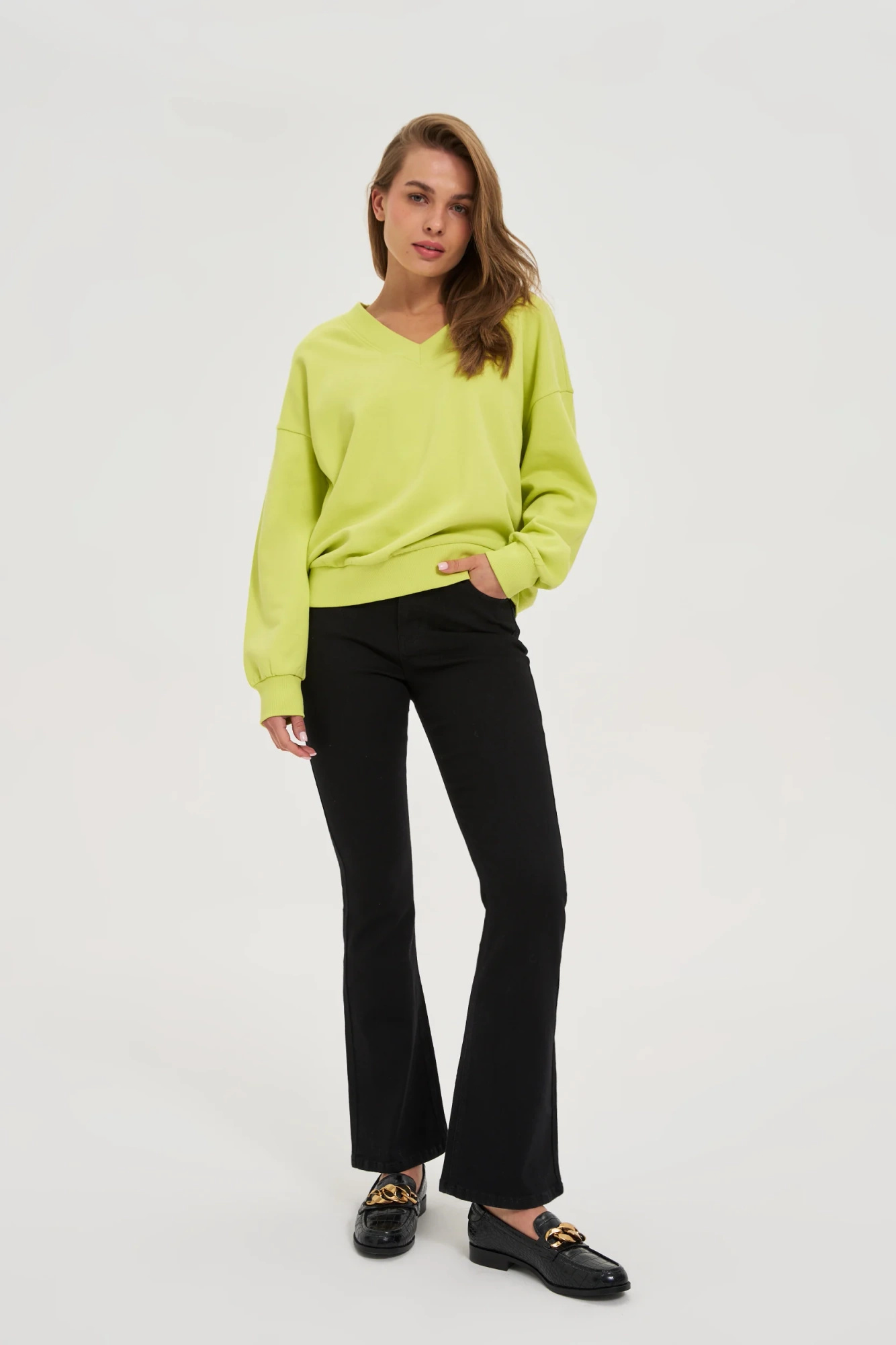 Jeansy dzwony czarne