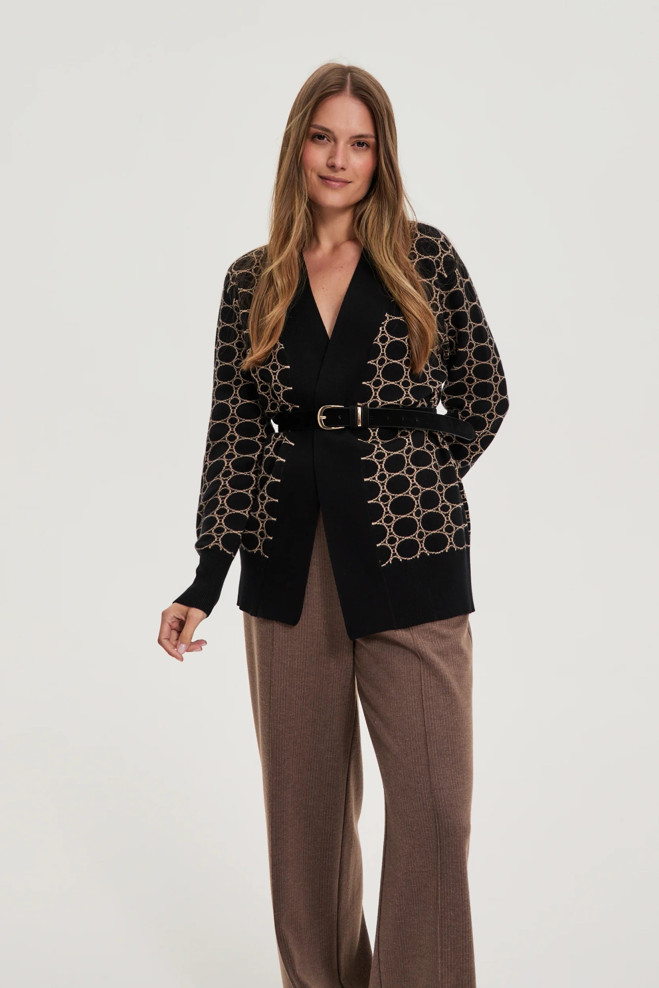 Gładki pasek czarny