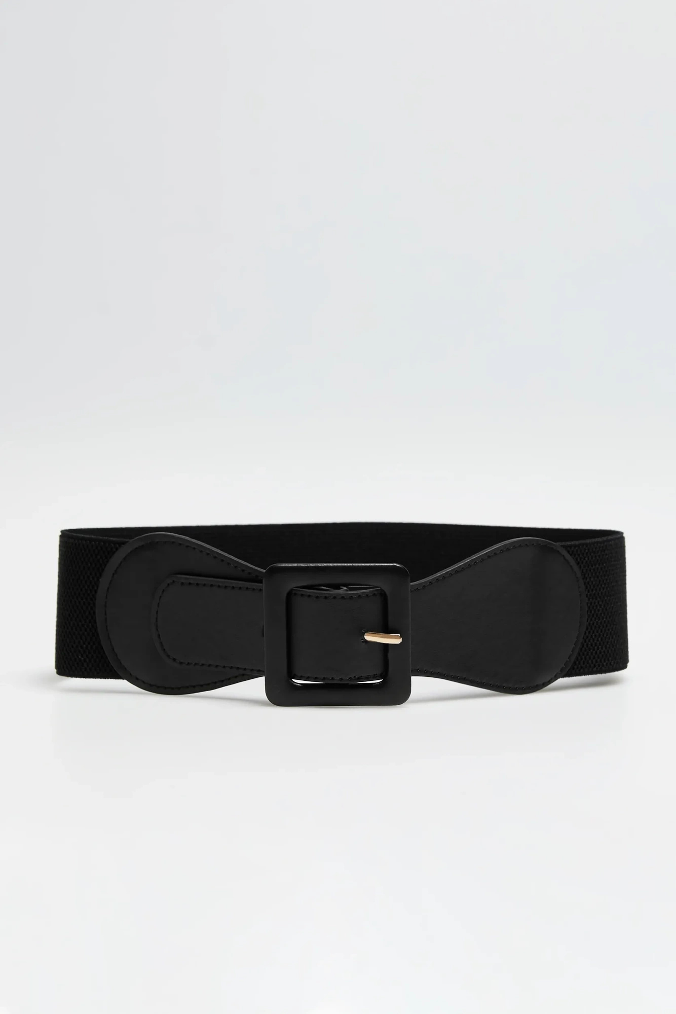 Pasek z elastyczną gumą czarny