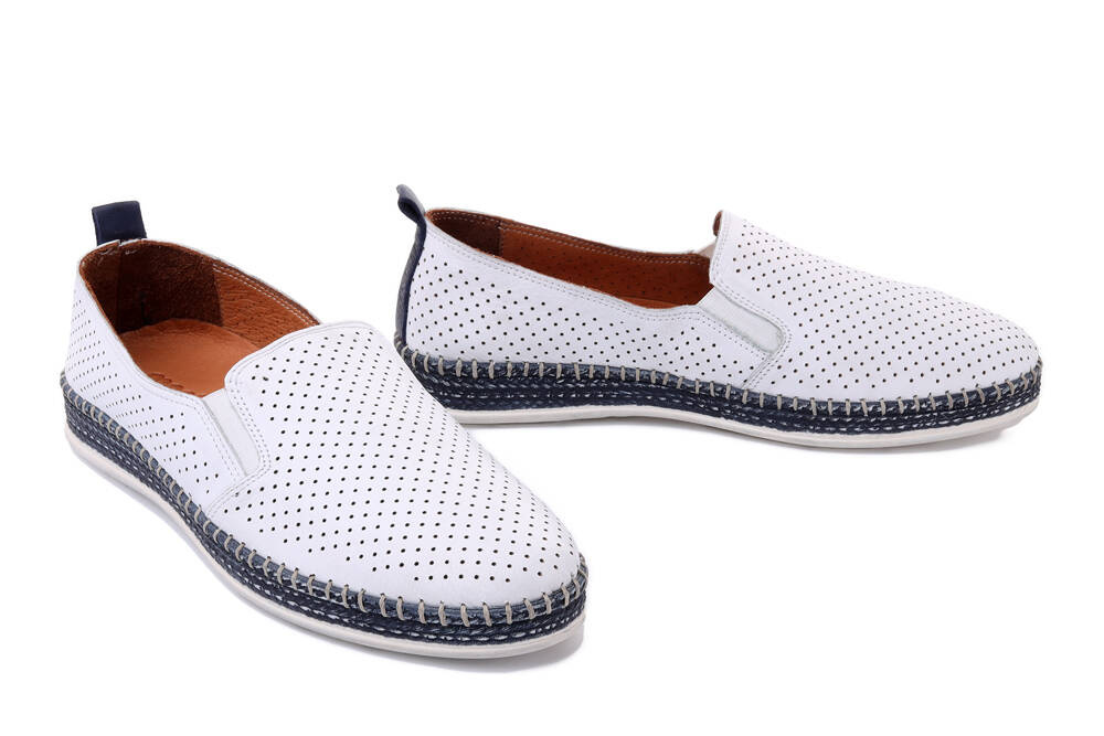 MANITU 840115-05 navy, półbuty damskie