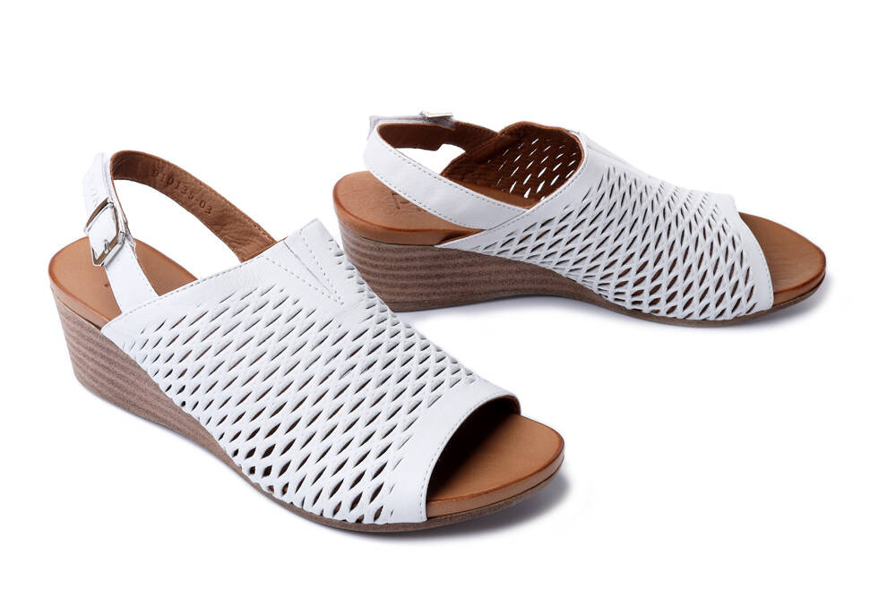 PIAZZA 910135-03 weiss, sandały damskie