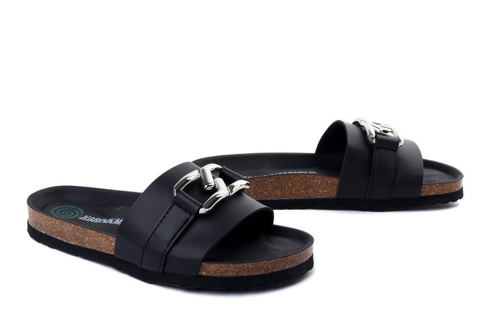 DR. BRINKMANN 700559-01 schwarz, klapki damskie