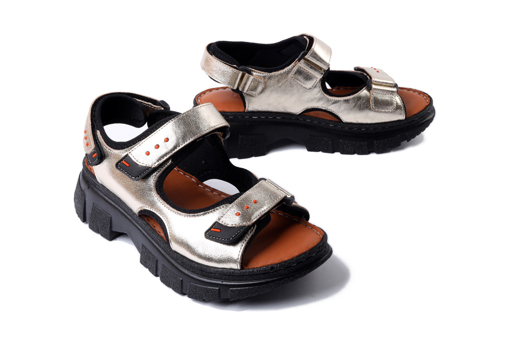 ARTIKER RELAKS 56C0469 złoty, sandały damskie