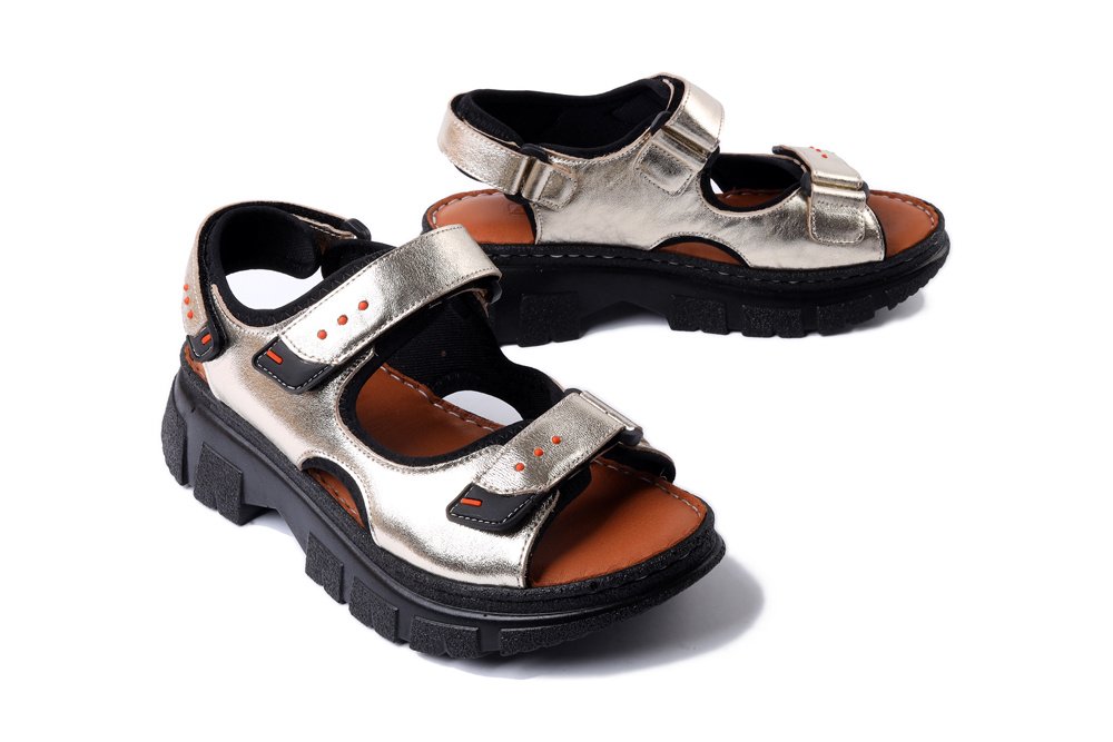 ARTIKER RELAKS 56C0469 złoty, sandały damskie