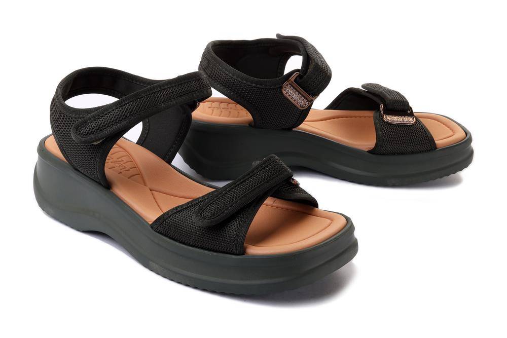 AZALEIA 18451 VERA THERAPY PAP AD dark green AJ627, sandały damskie