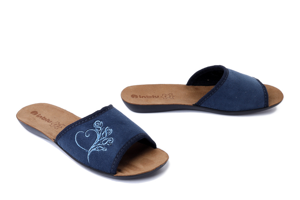 INBLU NP-1H 004 granatowy, kapcie damskie