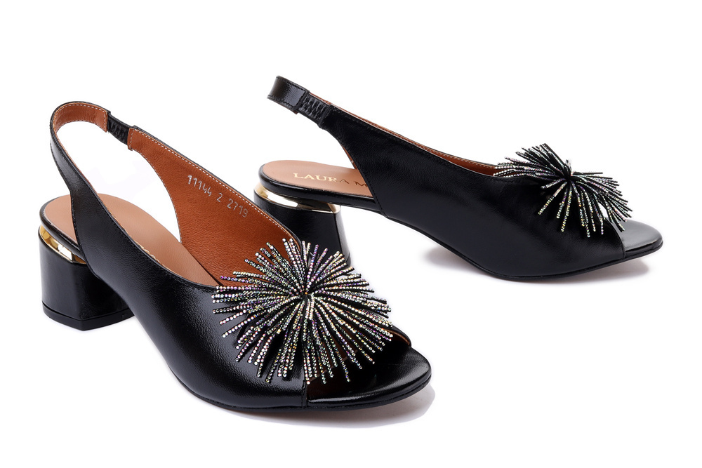 LAURA MESSI 2719 173 czarny, sandały damskie