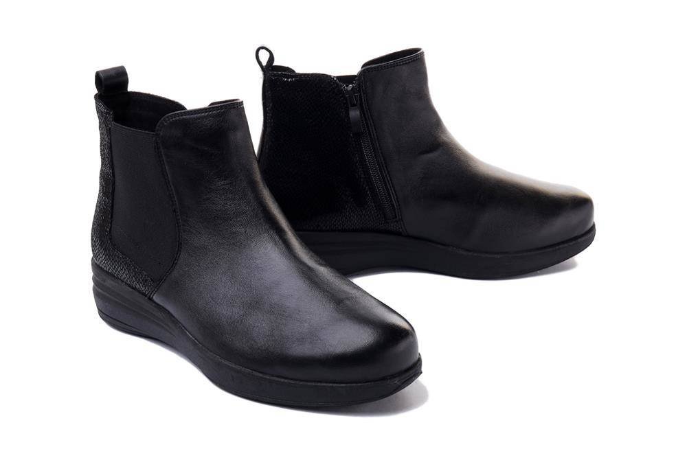 CAPRICE 25454-29 black soft, botki damskie