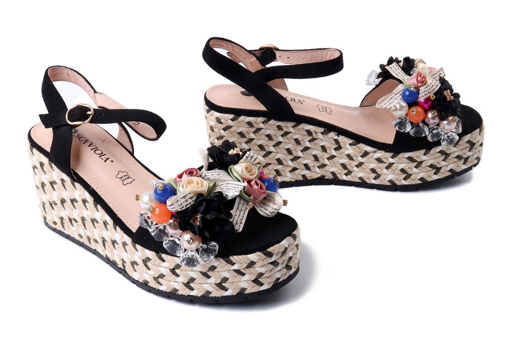 SCAVIOLA S-395 BLACK, sandały damskie