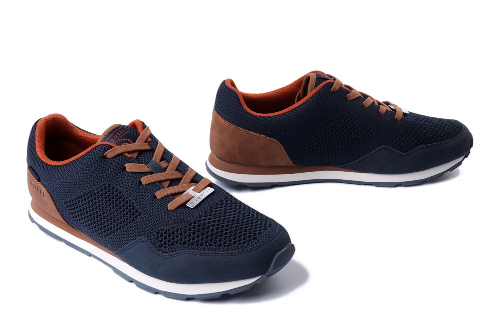 BUGATTI 321-ASH03-6900 4100 dark blue, półbuty męskie