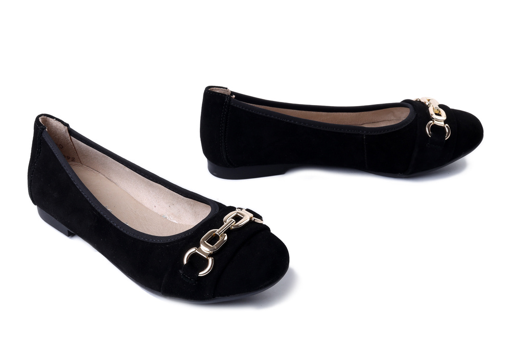 RIEKER REMONTE D0K10-02 black, baleriny damskie