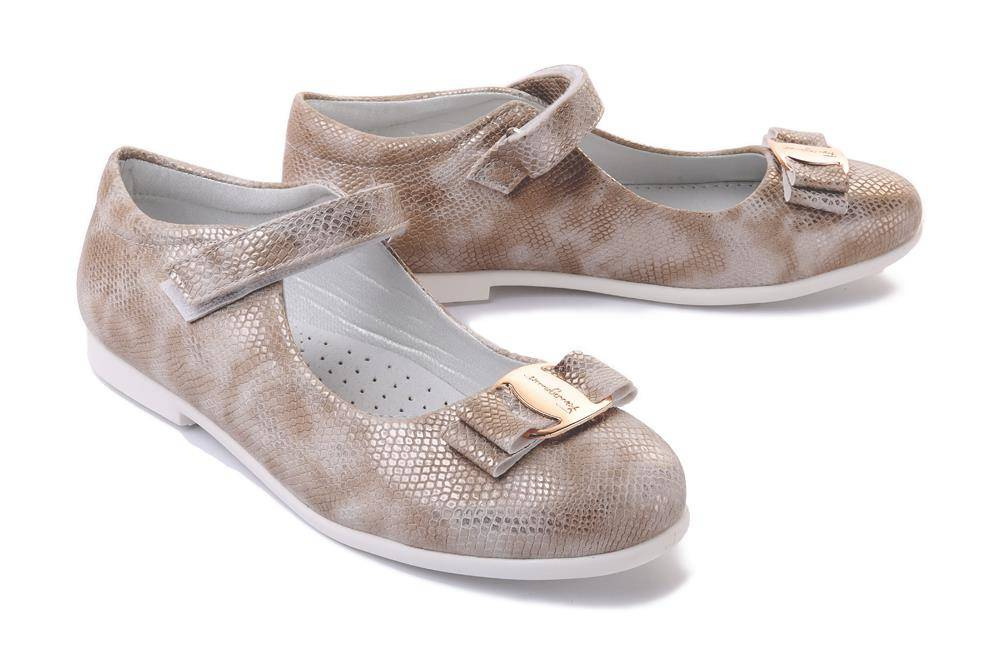 WOJTYŁKO 5BA22015 złoty, czółenka dziecięce, rozmiary: 31-36