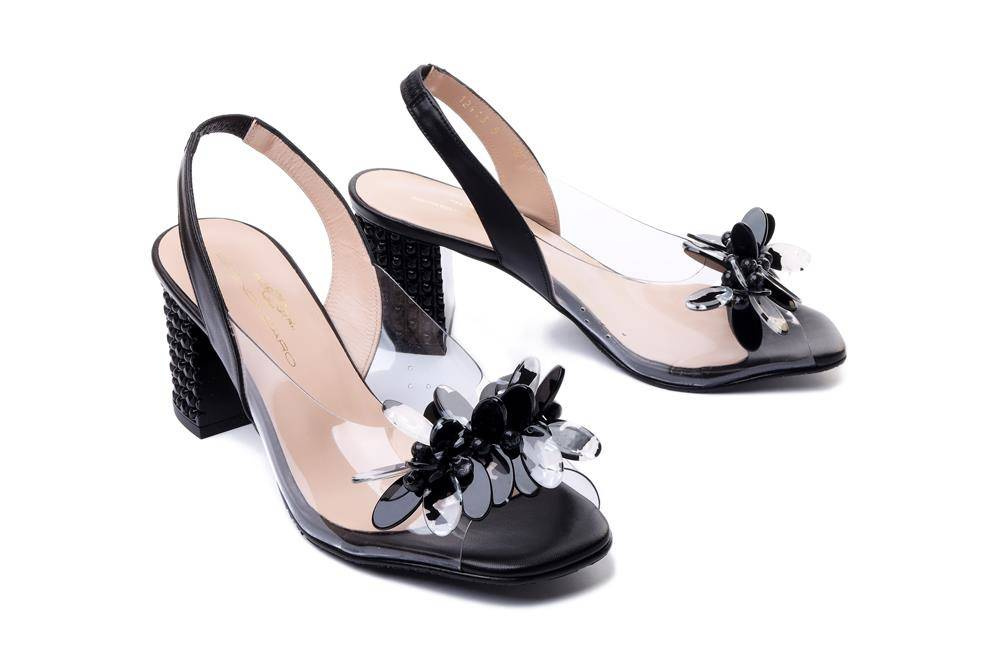 BRENDA ZARO 4303A czarne, sandały damskie