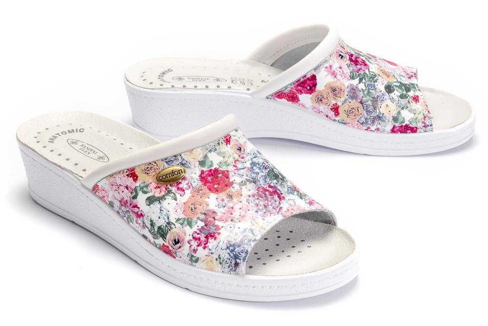 SANITAL FLEX 698 07 fantasia, klapki profilaktyczne damskie