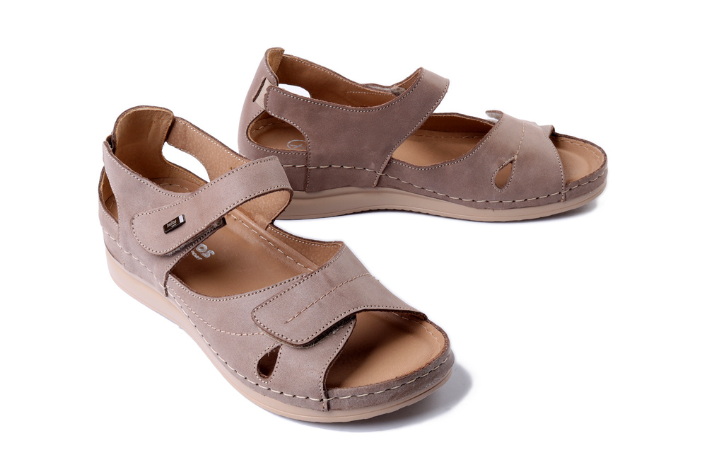 HELIOS KOMFORT 139 02 beż, sandały damskie