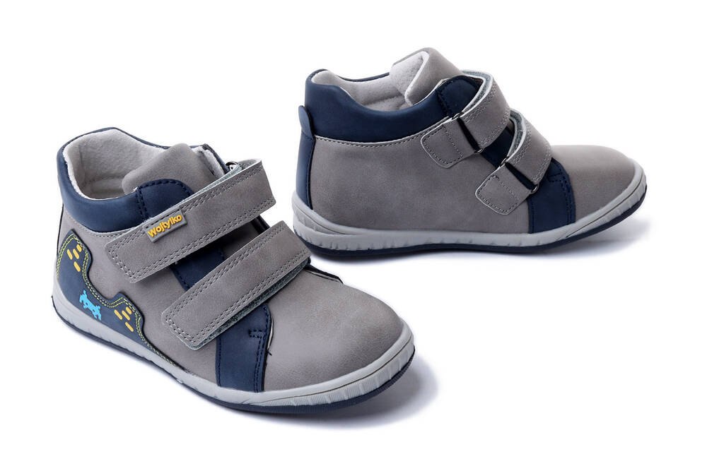 WOJTYŁKO 2T24387 szary, trzewiki dziecięce, rozmiary 25-30