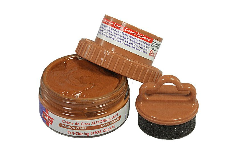 PALC pasta słoik 50 ml jasny brąz, pasta samopołyskowa w kremie z aplikatorem