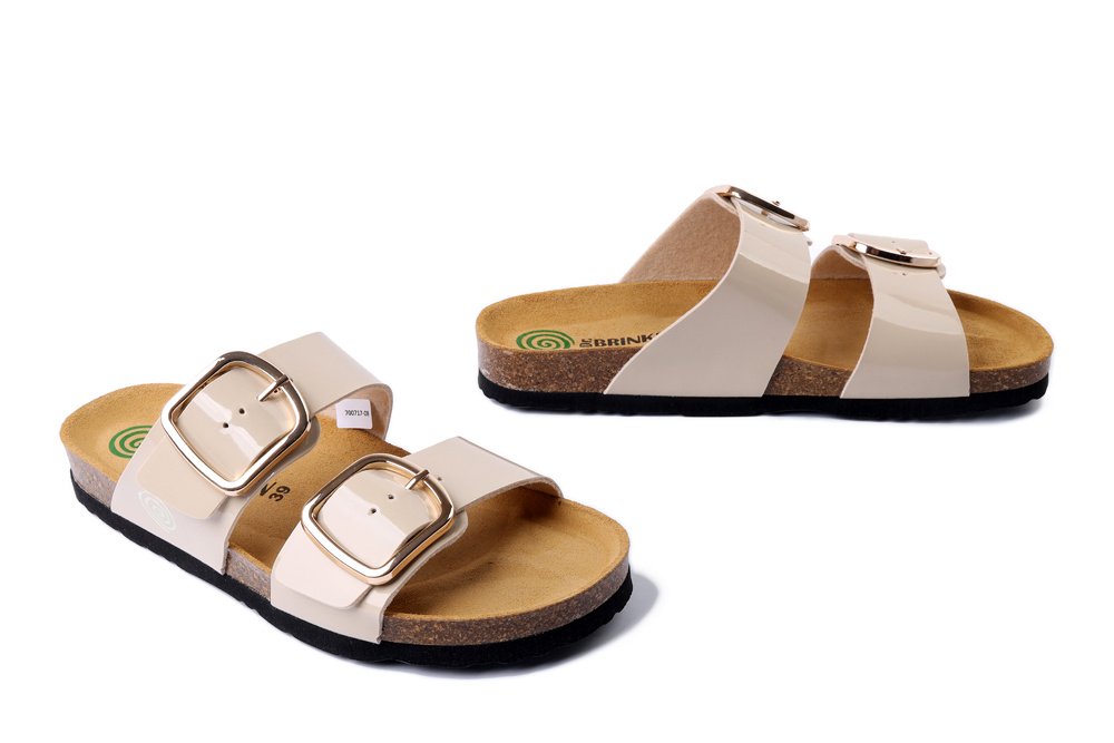 DR. BRINKMANN 700717-08 beige, klapki damskie
