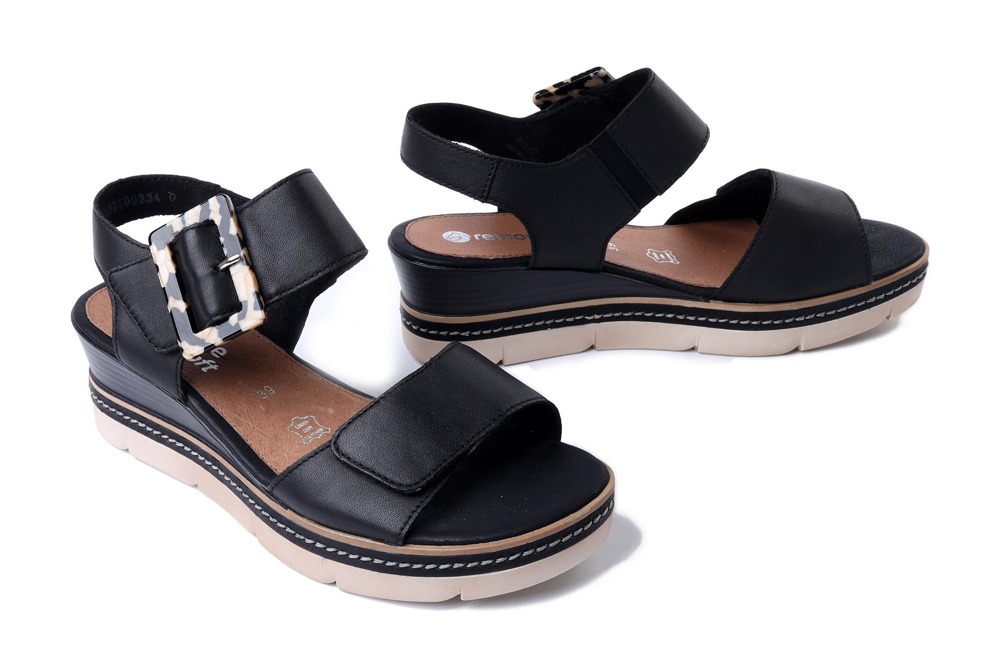 RIEKER REMONTE D2L53-00 sandały, sandały damskie