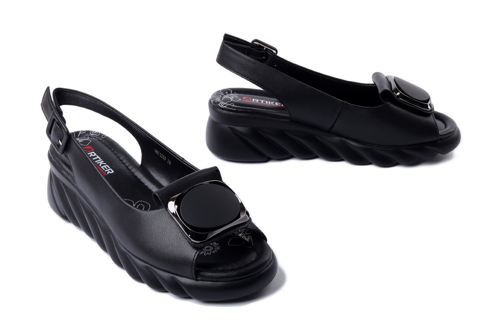 ARTIKER RELAKS 56C1569 czarny, sandały damskie