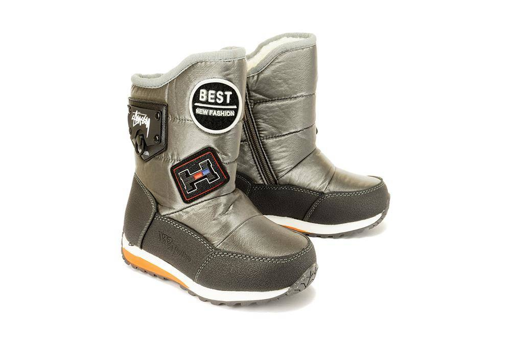 WOJTYŁKO 2Z25320 srebrny, kozaki dziecięce, rozmiary: 23-28