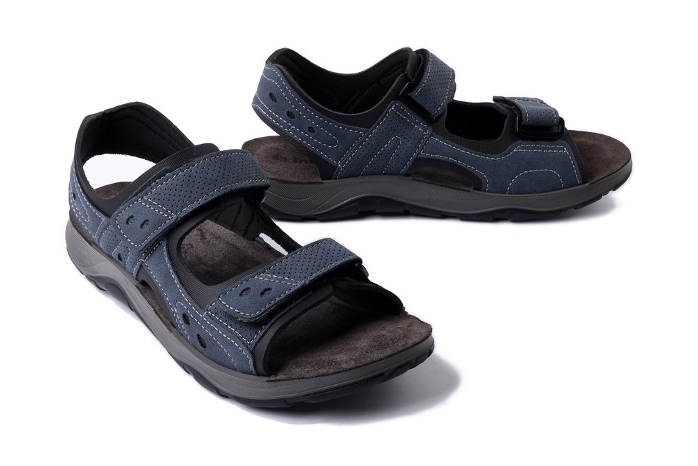 INBLU TO-08 004 granatowy, sandały męskie