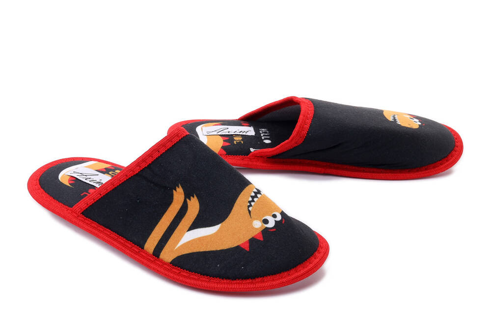 AXIM 4P24067 czarny, kapcie dziecięce, rozmiary 30-38