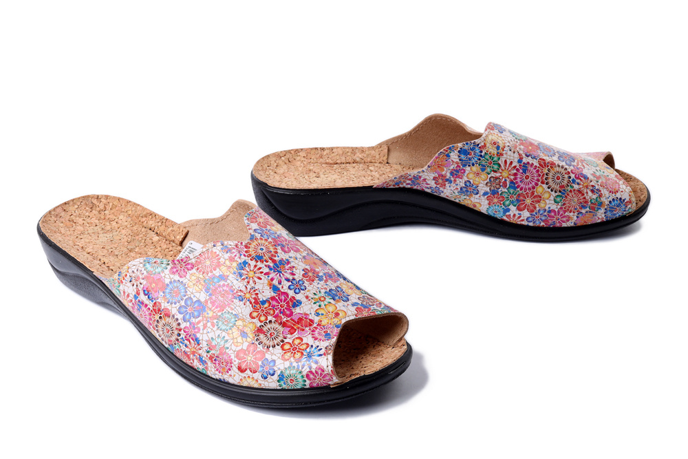 ADANEX 29469 SIK10NK kolorowy, kapcie damskie