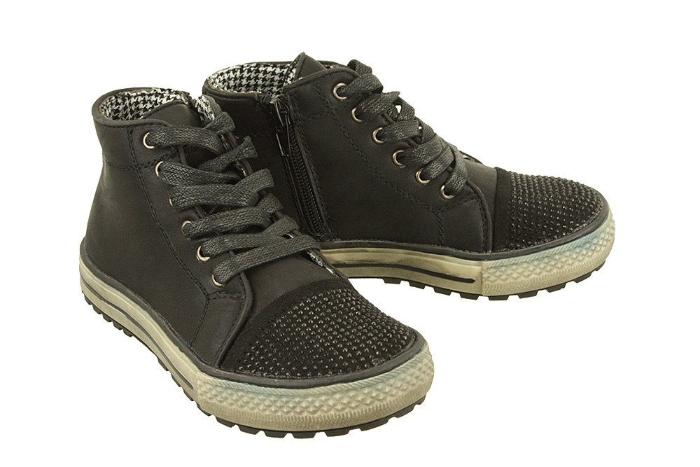 WOJTYŁKO 3T11617 czarny, trzewiki dziecięce, rozmiary: 28-31