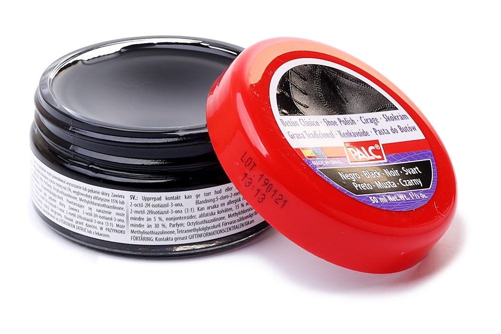 PALC pasta puszka 50 ml czarny, pasta w puszce do obuwia