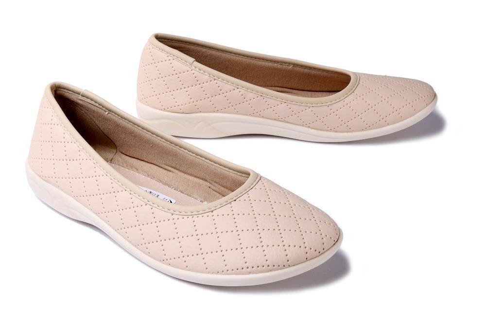 ADANEX SAP2YD SARA 18696 beżowy, baleriny damskie