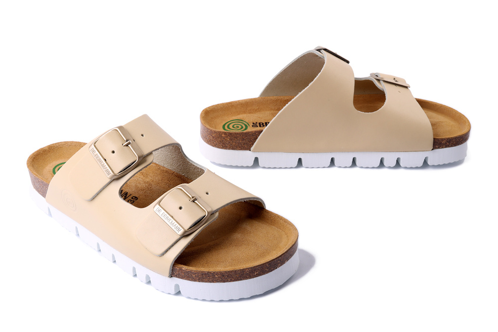 DR. BRINKMANN 700682-61 hellgelb, klapki damskie