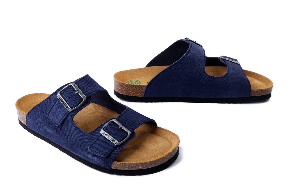 DR. BRINKMANN 600139-05 blau, klapki męskie