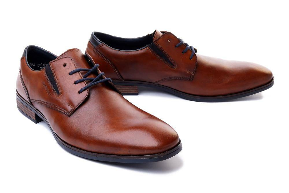 RIEKER 10121-24 brown, półbuty męskie