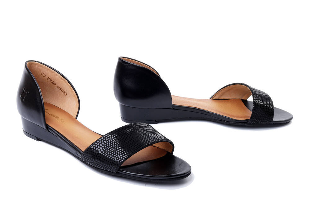 MACIEJKA 01971-11/00-5 czarny, sandały damskie