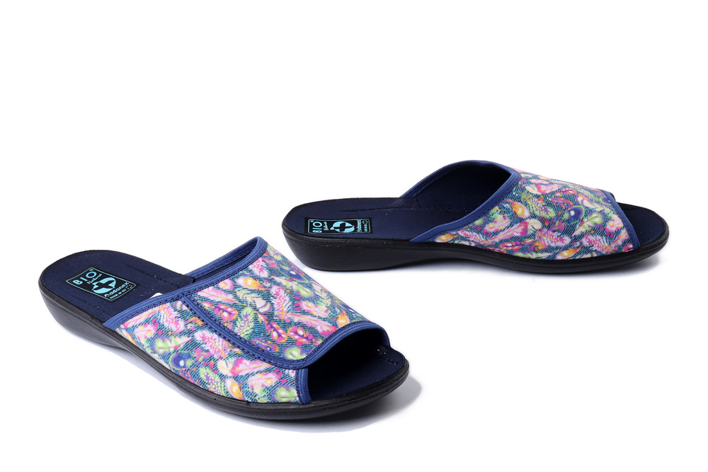 ADANEX 21521 DIK1DD granatowy, kapcie damskie