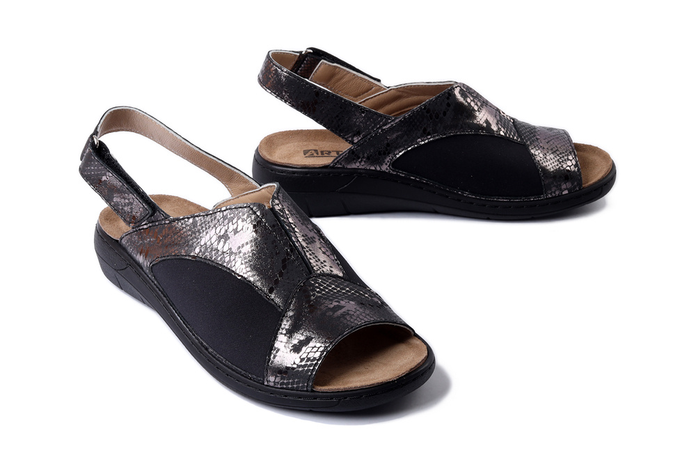 ARTIKER RELAKS 56C2508 czarny, sandały damskie