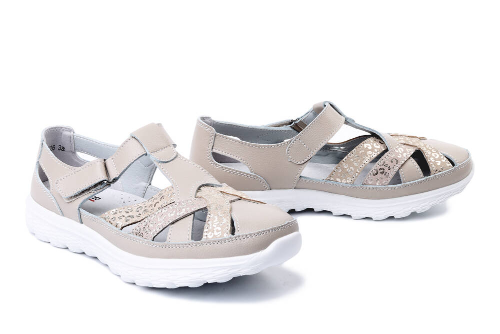 ARTIKER RELAKS 54C1426 beżowy, sandały damskie