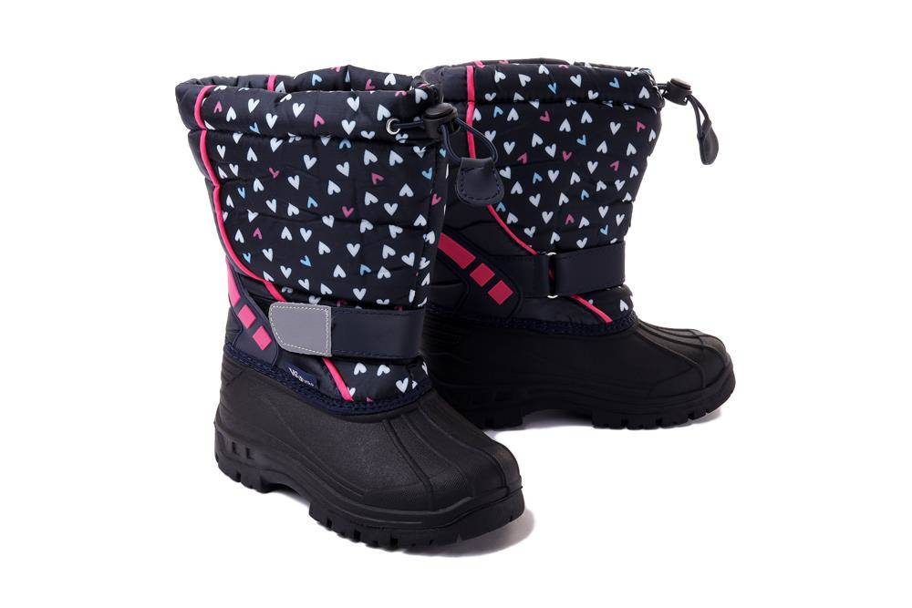 WOJTYŁKO 2Z23042 granat, śniegowce dziecięce, rozmiary 25-30